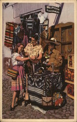 Artisans' Market, Mexico - Pan American World Airways Postcard