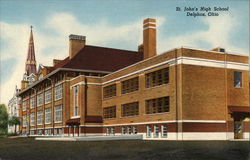 St. John's High School Delphos, OH Postcard Postcard Postcard