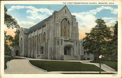 The First Presbyterian Church Wooster, OH Postcard Postcard Postcard