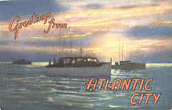 Greetings From Atlantic City Postcard