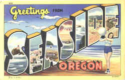 Greetings From Seaside Oregon Postcard Postcard