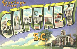 Greetings From Gaffney South Carolina Postcard Postcard