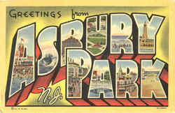 Greetings From Asbury Park Postcard