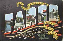 Greetings From Fargo North Dakota Postcard Postcard