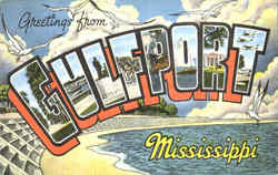 Greetings From Gulfport Postcard