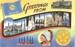 Greetings From Oklahoma Postcard