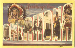 Greetings From Oklahoma Postcard Postcard