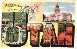 Greetings From Utah Postcard Postcard