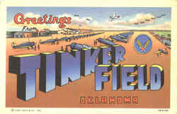 Greetings From Tinker Field Oklahoma Postcard Postcard