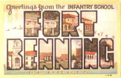 Greetings From The Infantry School Postcard