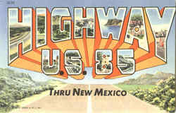 Highway U. S. 85 Postcard