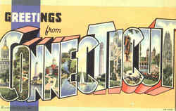 Greetings From Connecticut Postcard Postcard