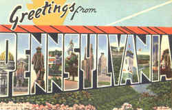 Greetings From Pennsylvania Postcard