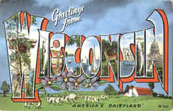 Greetings From Wisconsin Postcard Postcard