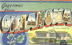 Greetings From Oklahoma Postcard Postcard