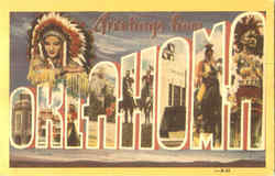 Greetings From Oklahoma Postcard Postcard