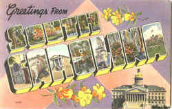 Greetings From South Carolina Postcard