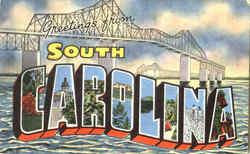 Greetings From South Carolina Postcard Postcard