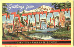 Greetings From Washington Postcard