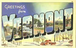 Greetings From Vermont Postcard