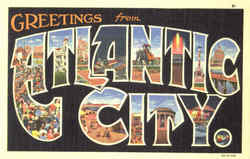 Greetings From Atlantic City Postcard