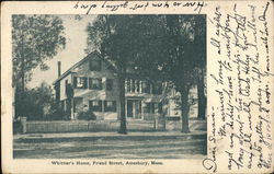 Whittier's Home, Friend Street Postcard