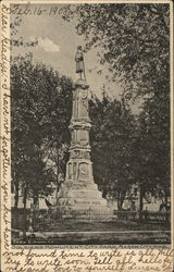 Soldiers' Monument, City Park Postcard