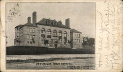 Ottumwa High School Iowa Postcard Postcard Postcard