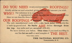 The National Roofing Company Tonawanda, NY Postcard Postcard Postcard