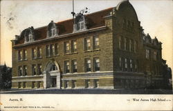 West Aurora High School Illinois Postcard Postcard Postcard