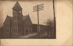 City Hall and Fire Department Danville, IL Postcard Postcard Postcard