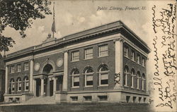 Public Library Freeport, IL Postcard Postcard Postcard