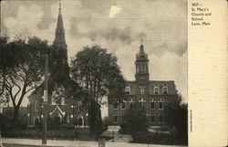 St. Mary's Church and School Postcard