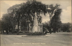 Soldiers Monument Haverhill, MA Postcard Postcard Postcard