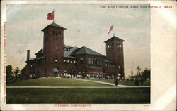 The Auditorium East Northfield, MA Postcard Postcard Postcard