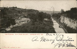 The Canyon, City Park on Left Kansas City, MO Postcard Postcard Postcard