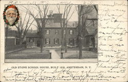 Old Stone School House, Built 1838 Postcard