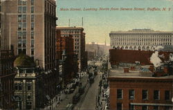 Main Street Looking North from Seneca Street Buffalo, NY Postcard Postcard Postcard