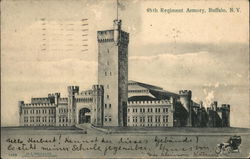 65th Regiment Armory Buffalo, NY Postcard Postcard Postcard