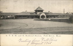 N. Y. N. H. and H. Railroad Station Fall River, MA Postcard Postcard Postcard