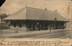 Delaware, Lackawanna and Western Railroad Station Waverly, NY Postcard Postcard Postcard