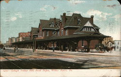 Lehigh Valley Rail Road Depot Wilkes-Barre, PA Postcard Postcard Postcard