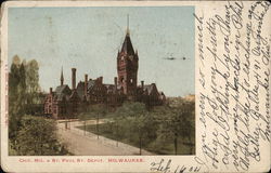 Chicago, Milwaukee & St. Paul Railway Depot Postcard