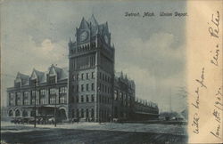 Union Depot Building Postcard