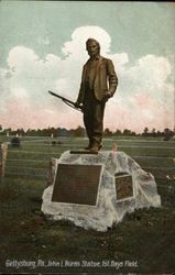 John L.Burns Statue, 1st. Days Field Gettysburg, PA Postcard Postcard Postcard