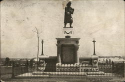 Firemen's Monument Postcard