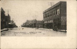 Polk Street Looking Couth Postcard