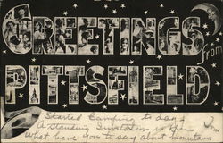 Greetings form Pittsfield Massachusetts Postcard Postcard Postcard