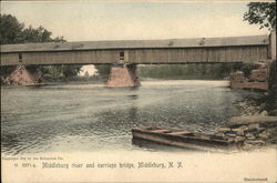 Middleburg River and Carriage Bridge Postcard