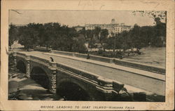 Bridge Leading to Goat Island Postcard